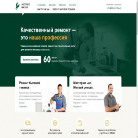 Скриншот главной страницы сайта expressmasster.ru