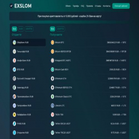 Скриншот главной страницы сайта exslom.ru