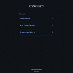 Скриншот главной страницы сайта exstrasens.tv