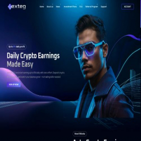 Скриншот главной страницы сайта exteg.com