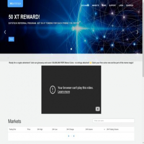 Скриншот главной страницы сайта extstock.com