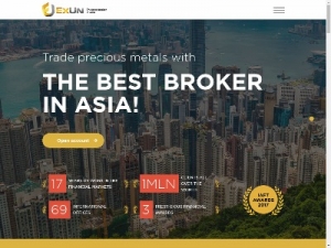 Скриншот главной страницы сайта exun-gold.com
