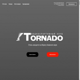 Скриншот главной страницы сайта eysktornado.ru