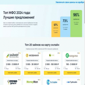Скриншот главной страницы сайта ez4cash.ru