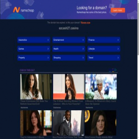 Скриншот главной страницы сайта ezcash27.casino