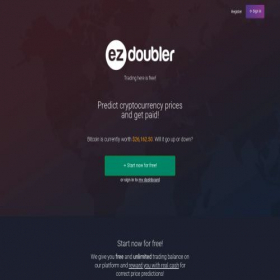 Скриншот главной страницы сайта ezdoubler.io