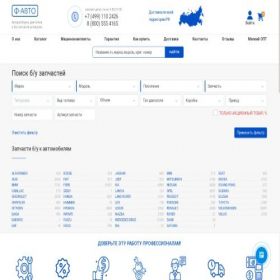 Скриншот главной страницы сайта f-avto.ru