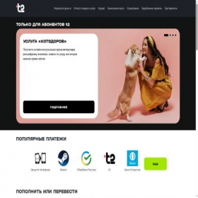 Скриншот главной страницы сайта f.t2.ru