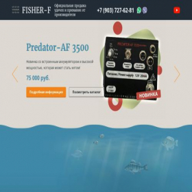 Скриншот главной страницы сайта f009.fisher-af.ru