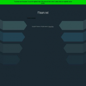 Скриншот главной страницы сайта f1team.net