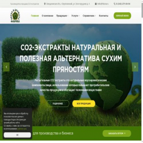 Скриншот главной страницы сайта fabvia.ru