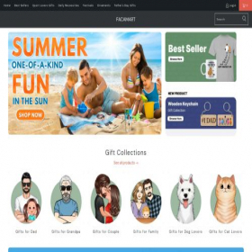 Скриншот главной страницы сайта facamart.com