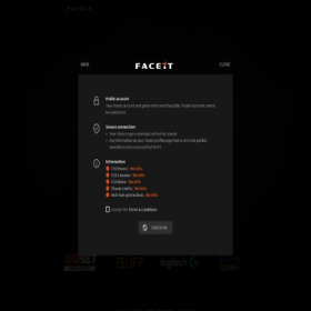 Скриншот главной страницы сайта faceit.checkinflintbreeze.com