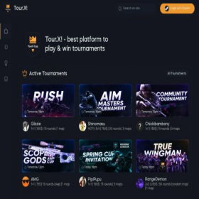 Скриншот главной страницы сайта faceit.leaggue-x.com