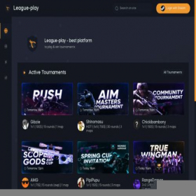Скриншот главной страницы сайта faceit.leagguex.com