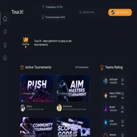 Скриншот главной страницы сайта faceit.leagguexx.com