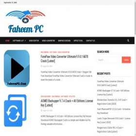 Скриншот главной страницы сайта faheempc.com