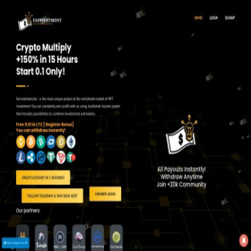 Скриншот главной страницы сайта fainvestment.biz
