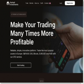 Скриншот главной страницы сайта fairhall-investments.com