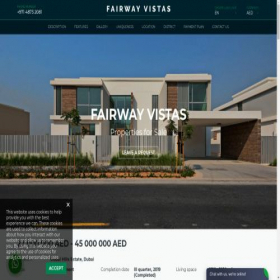 Скриншот главной страницы сайта fairway-vistas.com