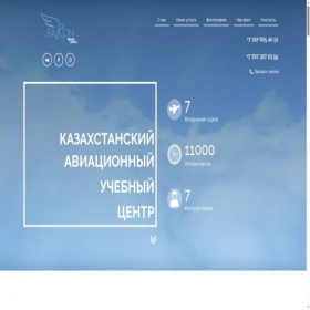 Скриншот главной страницы сайта falcon-avia.kz
