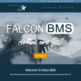Скриншот главной страницы сайта falcon-bms.com