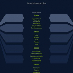 Скриншот главной страницы сайта fanserials-zerkalo.live