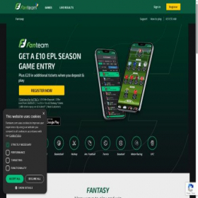 Скриншот главной страницы сайта fanteam.com