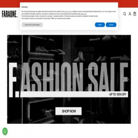 Скриншот главной страницы сайта faraone.shop