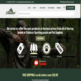 Скриншот главной страницы сайта farmsteadoutdoors.com