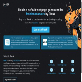 Скриншот главной страницы сайта fashion.moda.ru