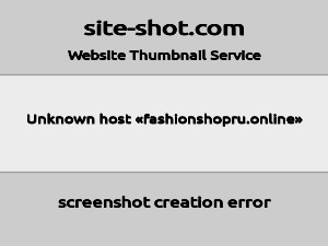 Скриншот главной страницы сайта fashionshopru.online