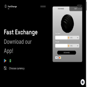Скриншот главной страницы сайта fast-change.io