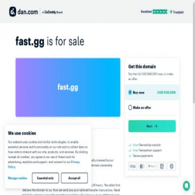 Скриншот главной страницы сайта fast.gg