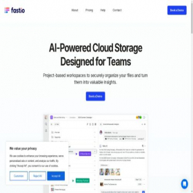 Скриншот главной страницы сайта fast.io