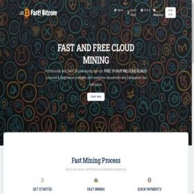 Скриншот главной страницы сайта fastbitcoinmining.com