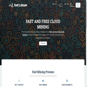 Скриншот главной страницы сайта fastltcmining.com