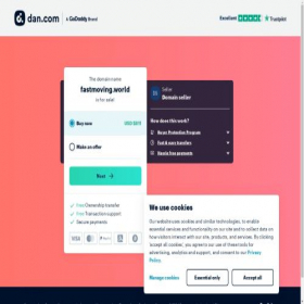Скриншот главной страницы сайта fastmoving.world