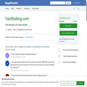 Скриншот главной страницы сайта fastrading.com