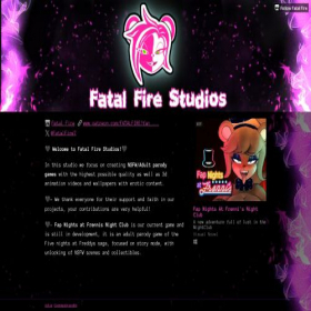 Скриншот главной страницы сайта fatal-fire-studios.itch.io