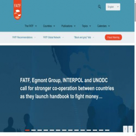 Скриншот главной страницы сайта fatf-gafi.org