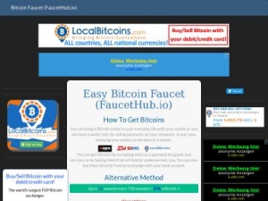 Скриншот главной страницы сайта faucet.allbtc.ru