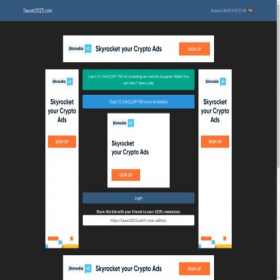 Скриншот главной страницы сайта faucet2025.com