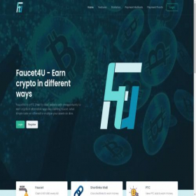 Скриншот главной страницы сайта faucet4u.com