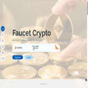 Скриншот главной страницы сайта faucetcrypto.net