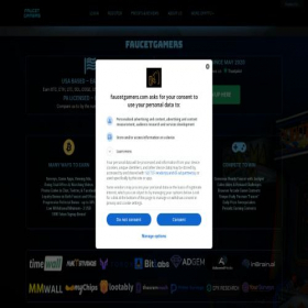 Скриншот главной страницы сайта faucetgamers.com
