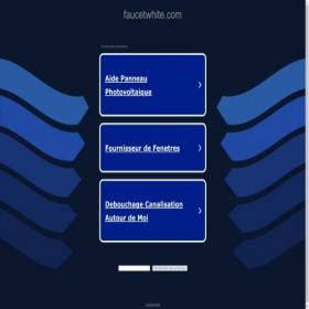 Скриншот главной страницы сайта faucetwhite.com