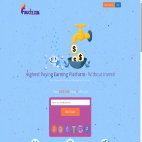 Скриншот главной страницы сайта faucts.com