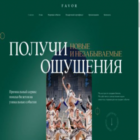Скриншот главной страницы сайта favor.agency