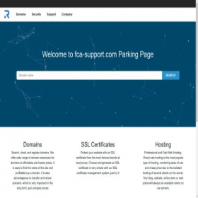 Скриншот главной страницы сайта fca-support.com